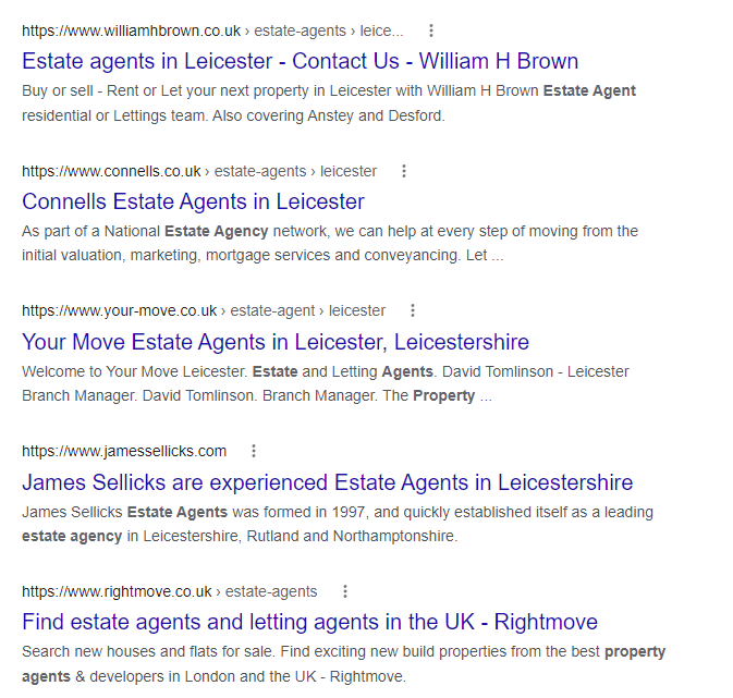 메타 제목 및 메타 설명의 스크린샷