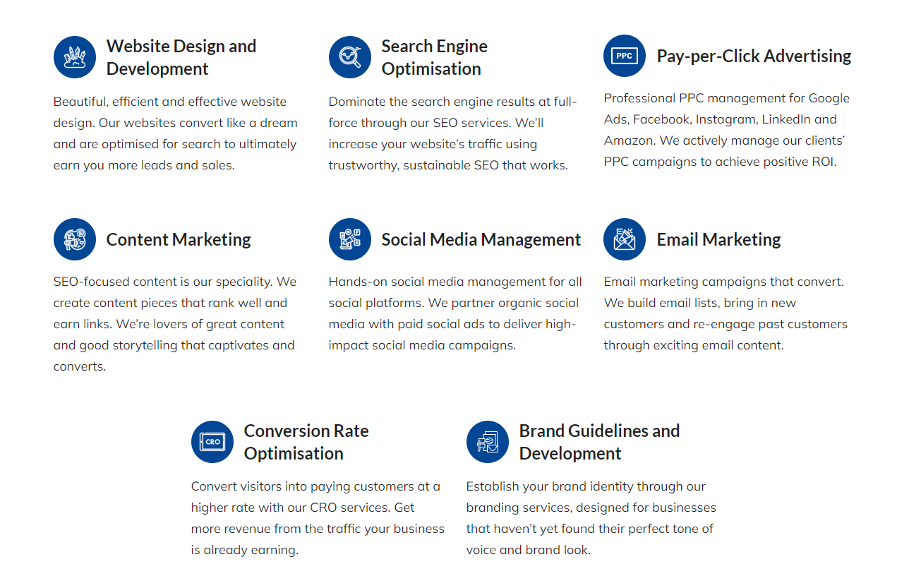 مثال على عناوين الصفحة الرئيسية على الصفحة الرئيسية Exposure Ninja