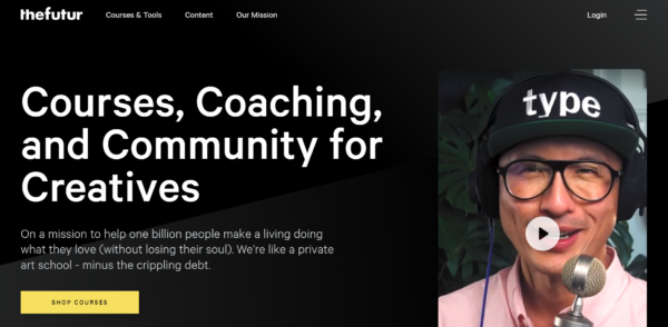 Скриншот веб-сайта Futur