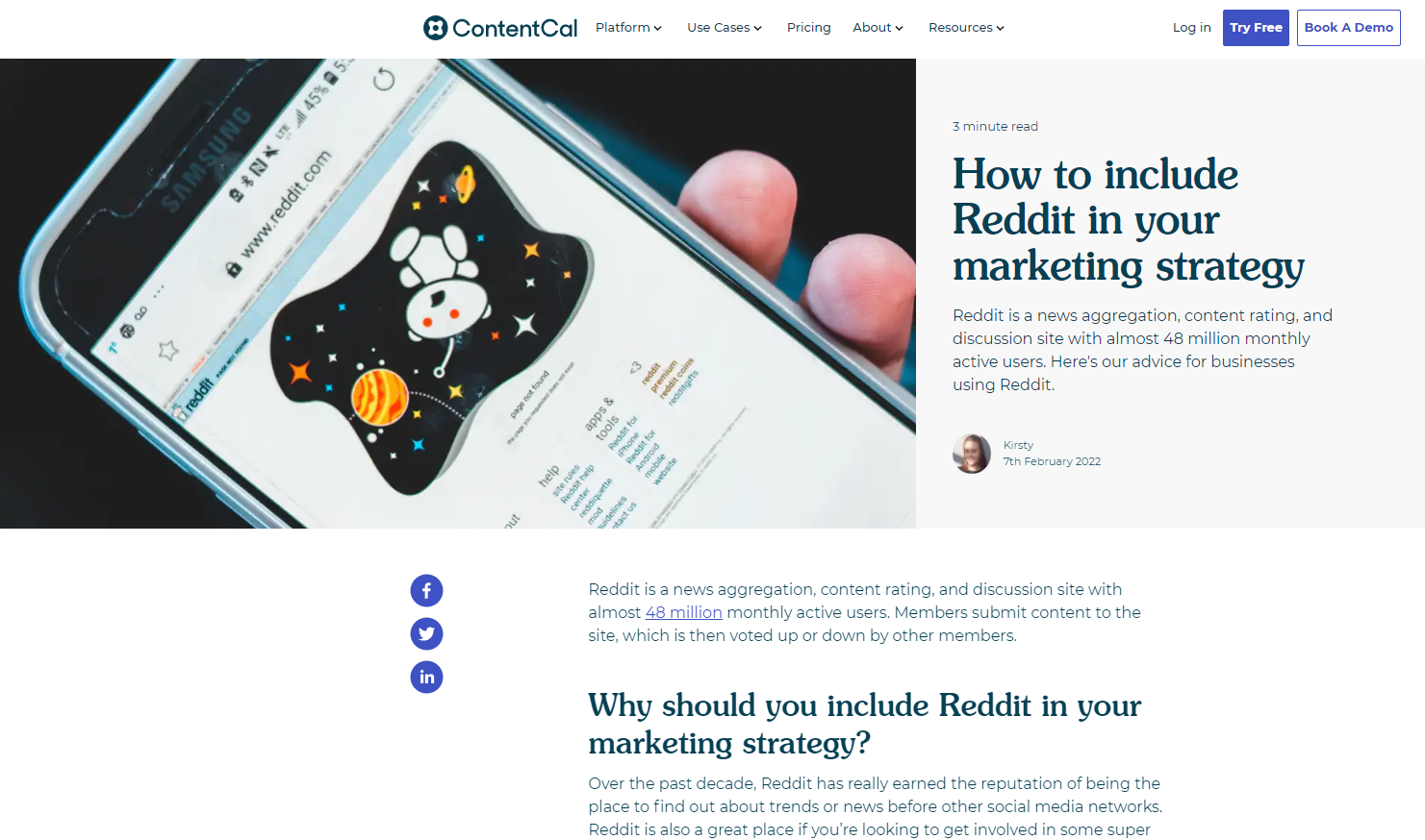 コンテンツ校正ブログのスクリーンショット