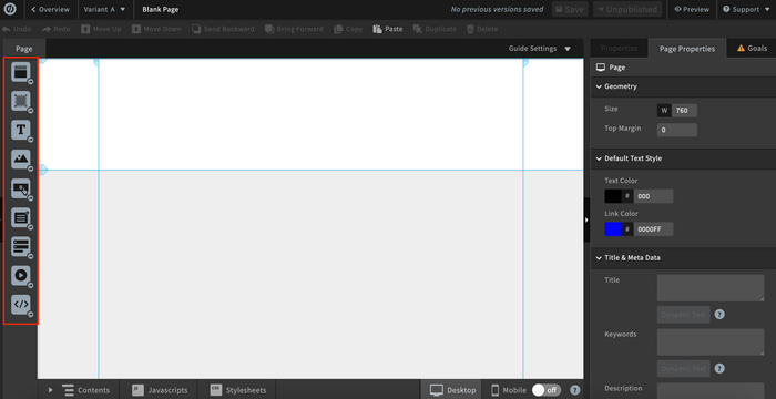 Creazione di una pagina di prevendita: Passaggio 3