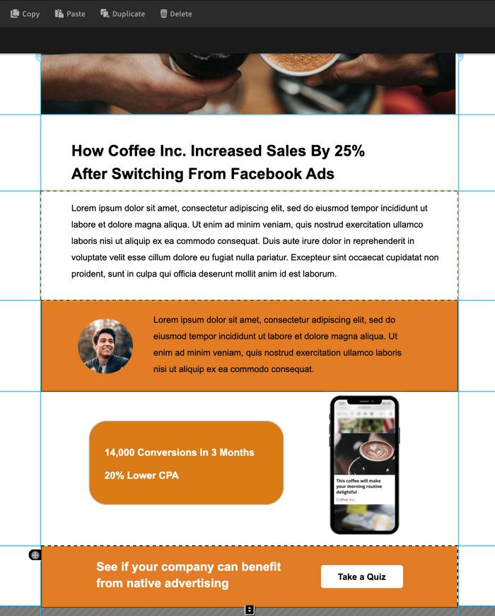 Creazione di una pagina di prevendita: passaggio 6