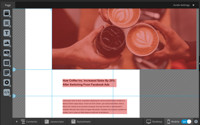 Creazione di una pagina di prevendita: passaggio 8