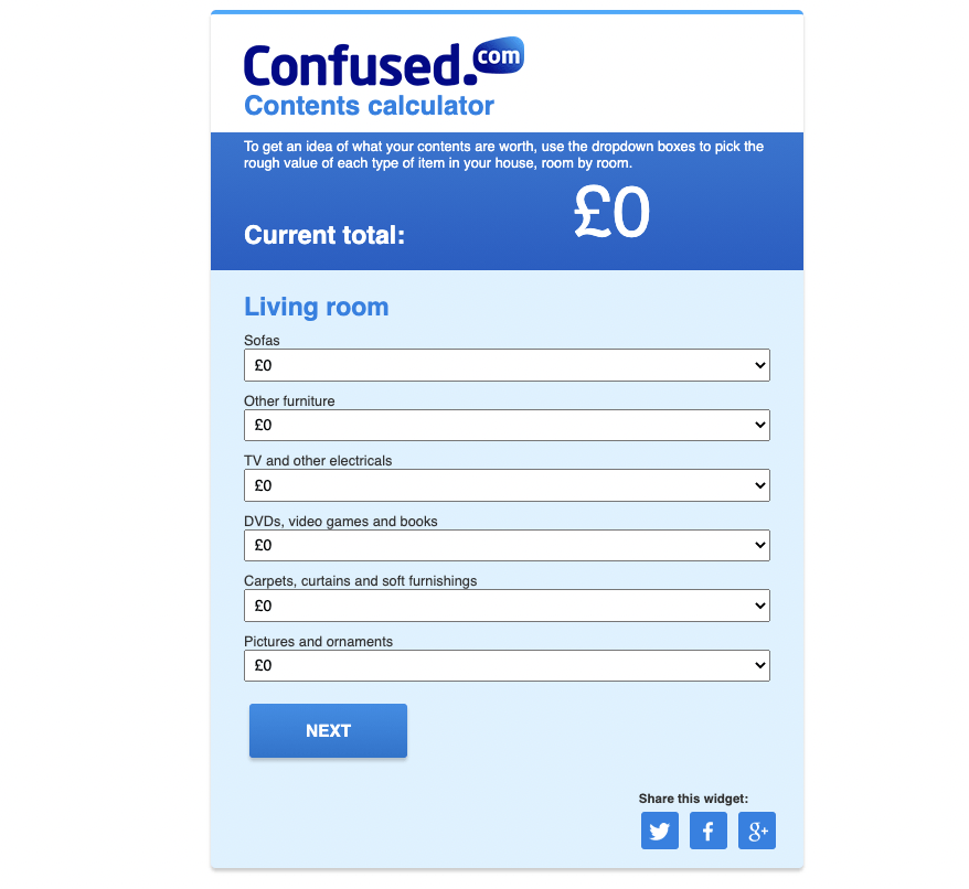 Kalkulator zdezorientowanych treści