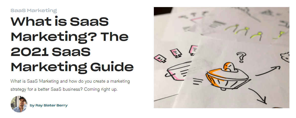 postare pe blog despre marketingul SaaS de la Skale