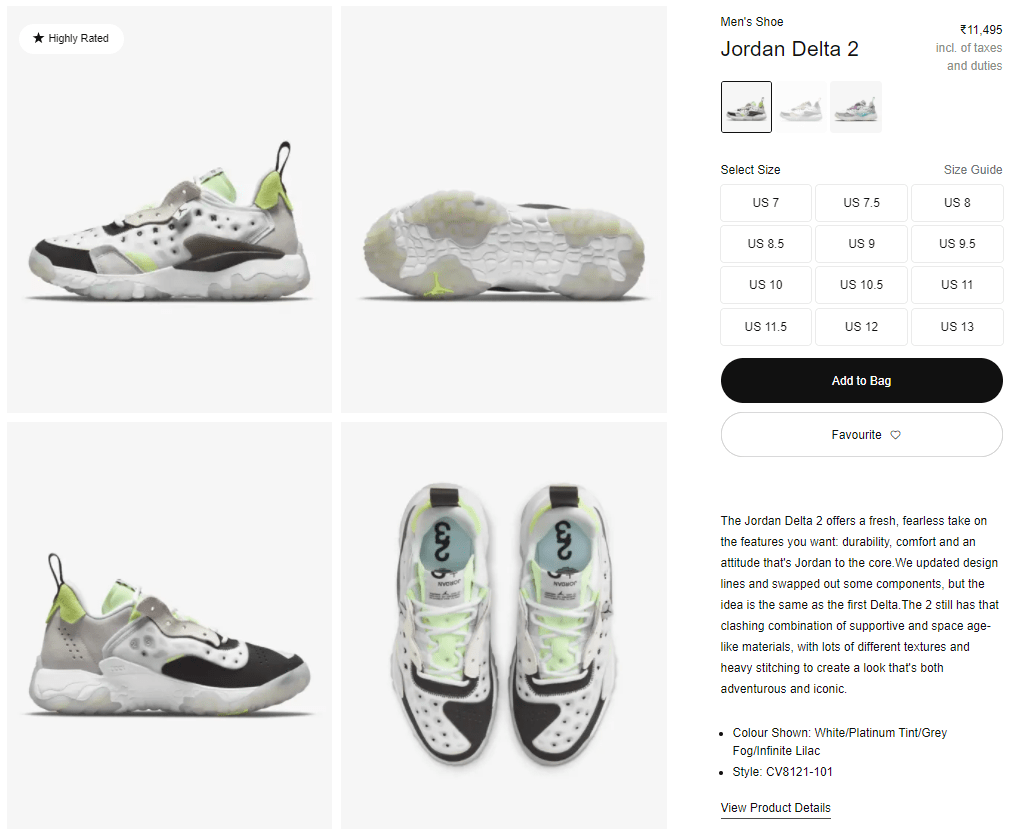 imagen de producto de un par de zapatos