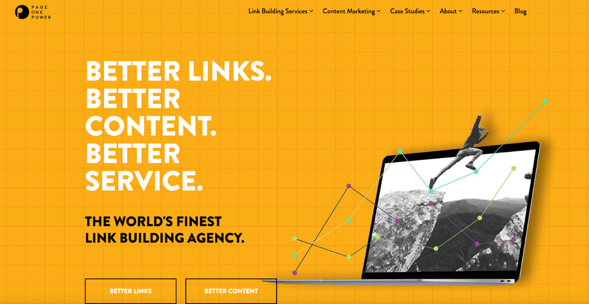 PageOnePowerのホームページ