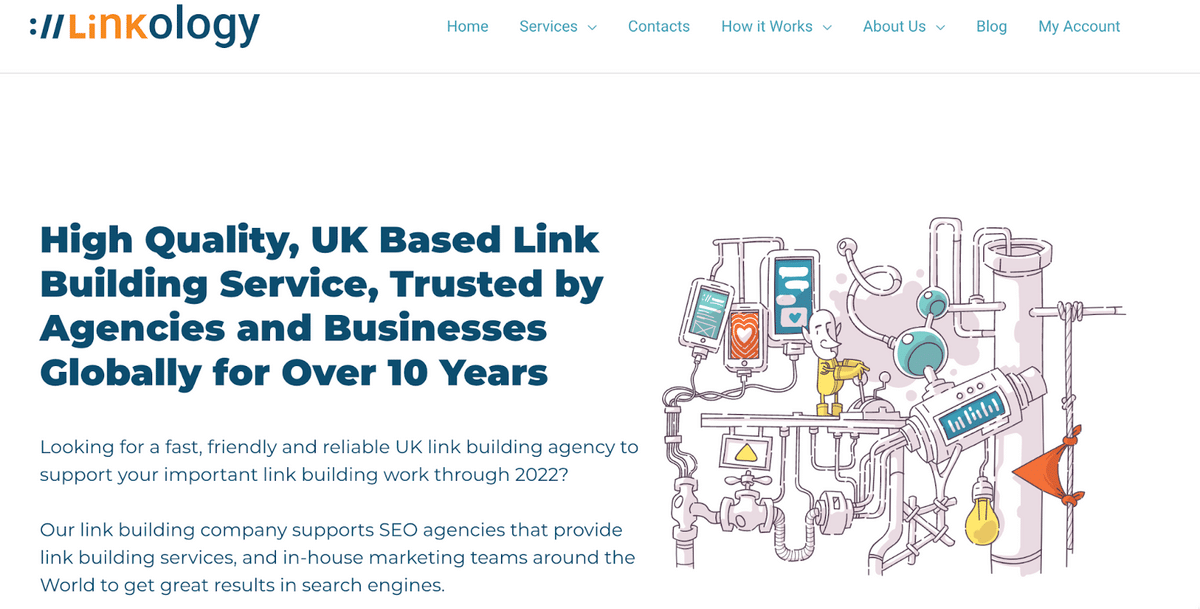 Linkiologyのホームページ