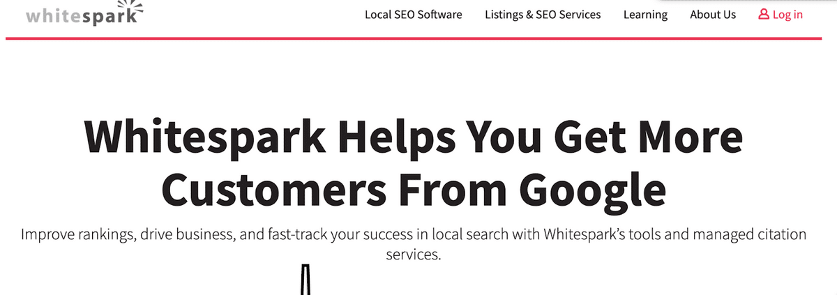 Whitesparkのホームページ