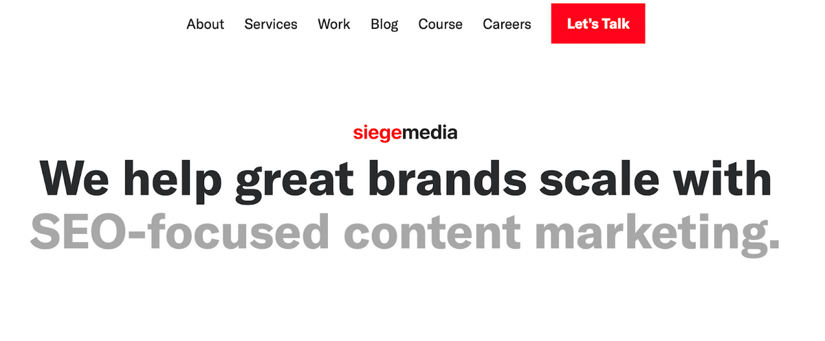 Siegeメディアのホームページ