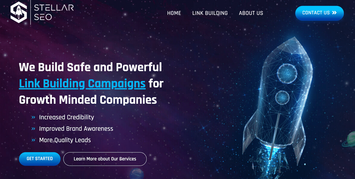 StellarSEOのホームページ