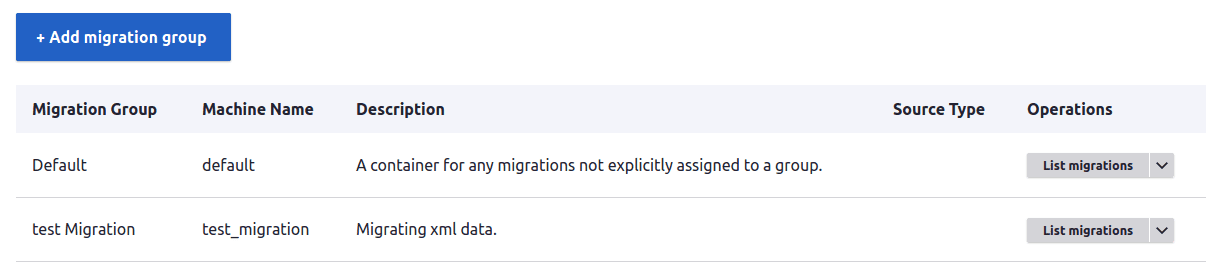 Tambahkan Grup Migrasi