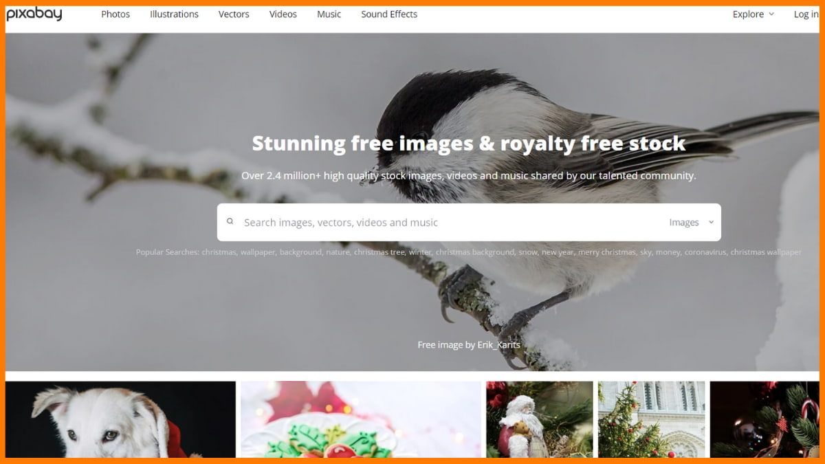 Pinterestのホームページ