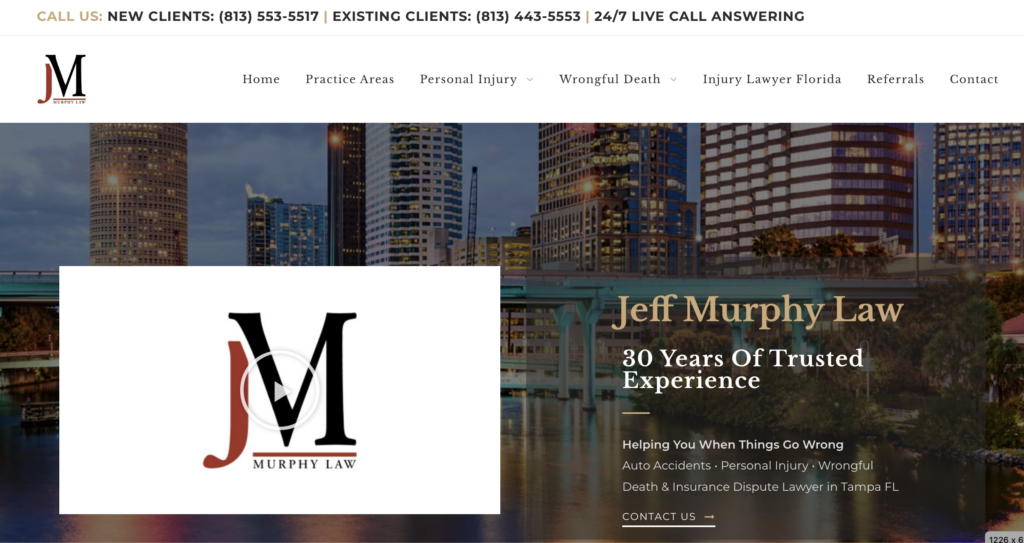 Джефф Мерфи Лоу Адвокаты по несчастным случаям в Тампе