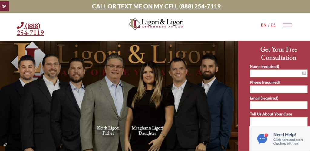 Адвокаты по автомобильным авариям Лигори и Лигори Тампа