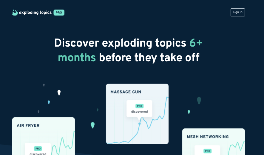 สำรวจหัวข้อระเบิดเพื่อทำวิจัยเนื้อหา