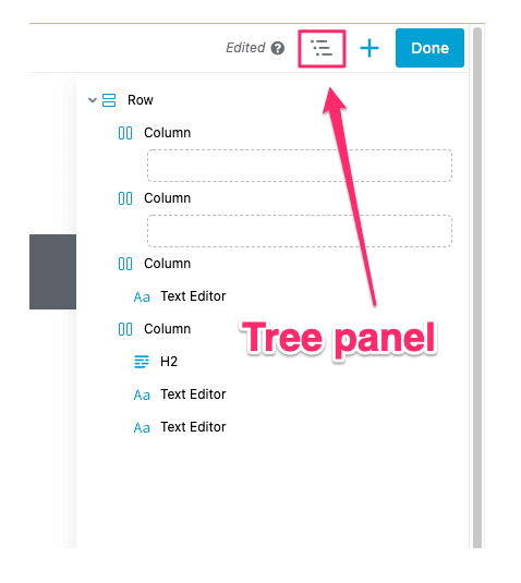 Beaver Builder tree panel