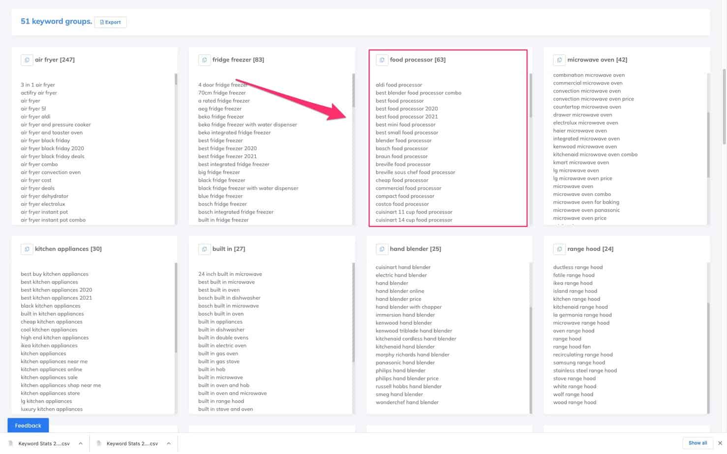 キーワードのグループ化とは-03 an example of a keyword group or cluster