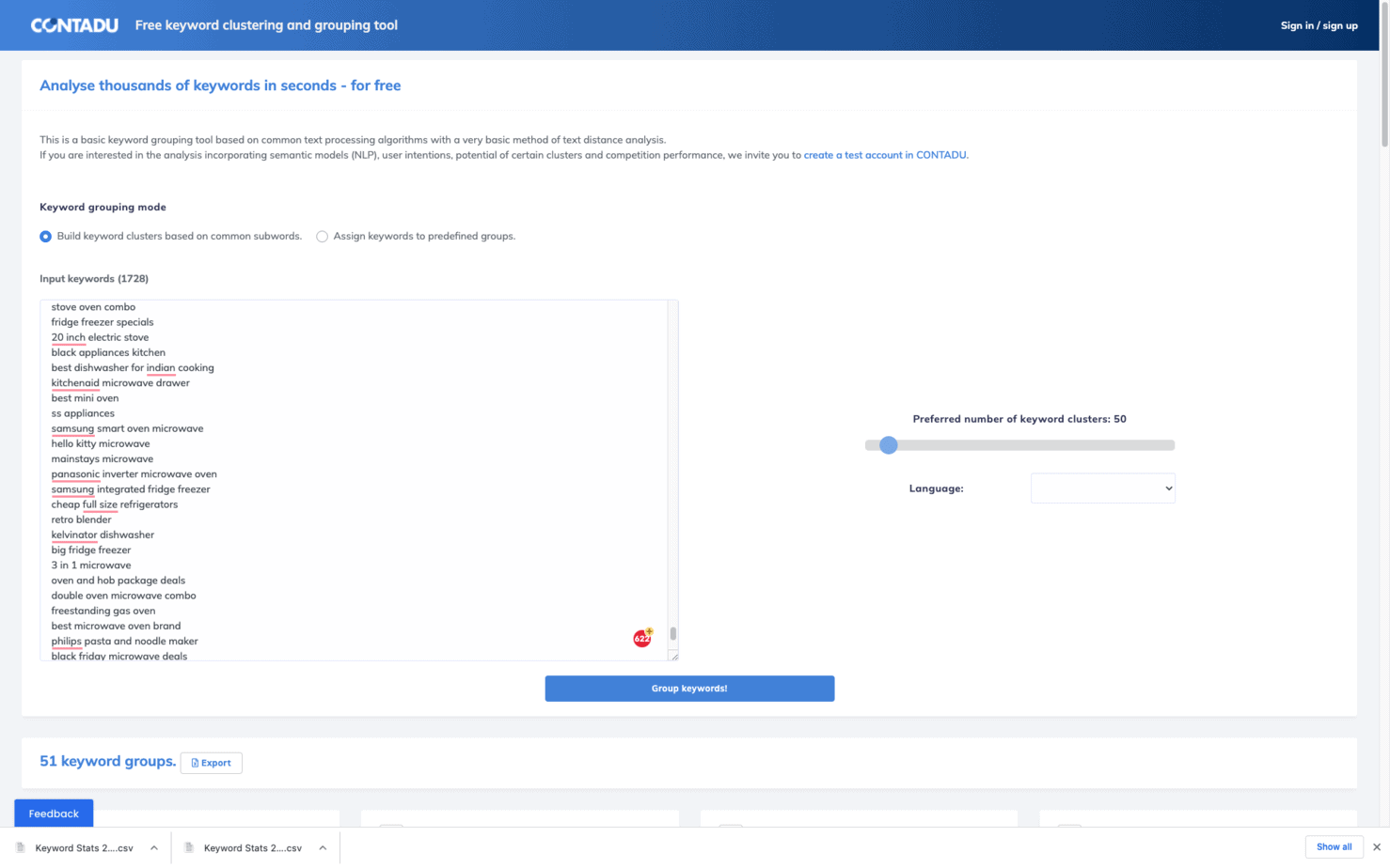 キーワードのグループ化とは-01 Contadu keyword grouping tool