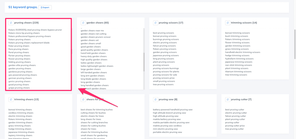 キーワードのグループ化の例-02-マーク how to crate a keyword group