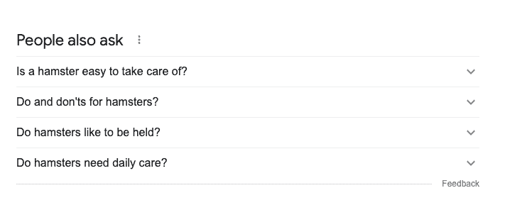 example of 'people also ask'