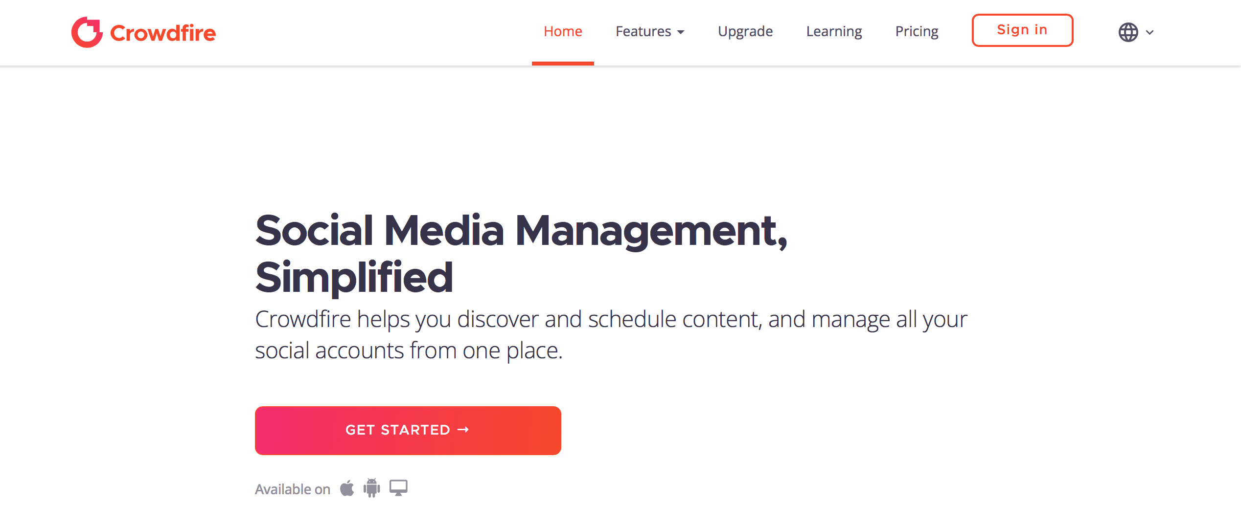TikTok 調​​度工具 Crowdfire