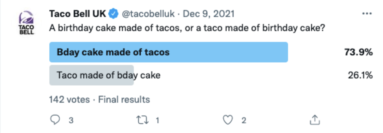 타코벨 | 트윗 참여 | 에이전시 비스타