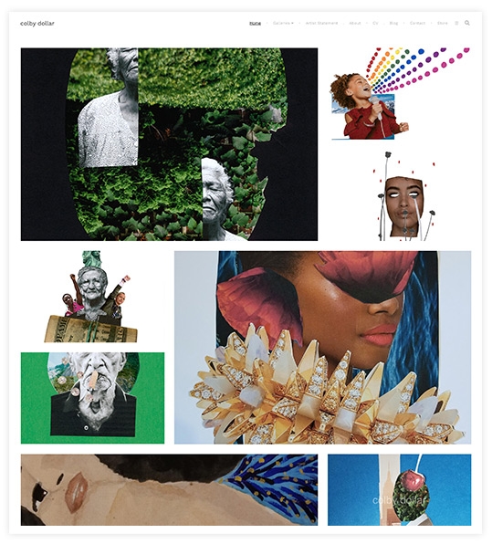 فن الوسائط المختلطة كولبي دولار Colby Dollar's Mixed Media Art