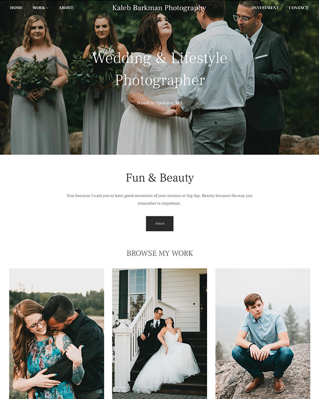 كالب باركمان تصوير حفلات الزفاف Kaleb Barkman Wedding Photography