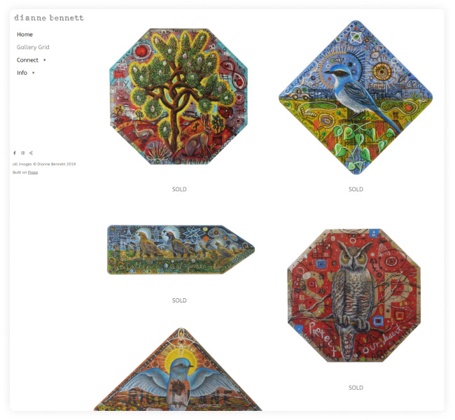 موقع محفظة ديان بينيت Dianne Bennet's Portfolio Website