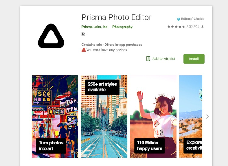 Prisma 사진 편집기 앱 Prisma Photo Editor App