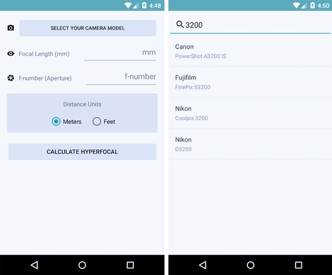 Hyperfocal DOF app for best hyperfocal distance for photo Hyperfocal DOF app for best hyperfocal distance for photo