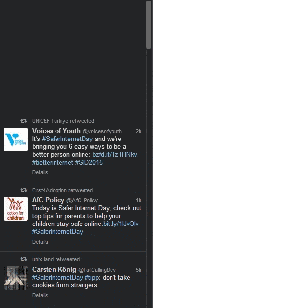 ストリームをリアルタイムで更新します