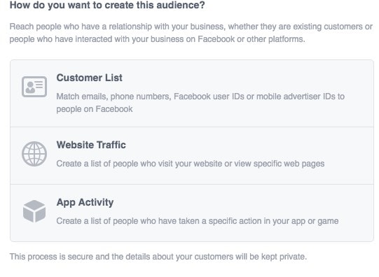 Niestandardowa lista odbiorców na Facebooku