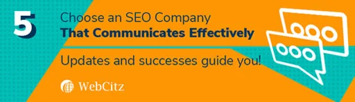 اختر شركة تحسين محركات البحث التي تتواصل بشكل فعال