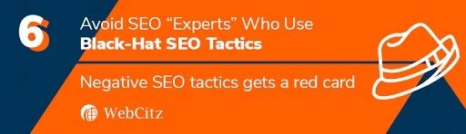 تجنب خبراء تحسين محركات البحث الذين يستخدمون أساليب Black Hat SEO