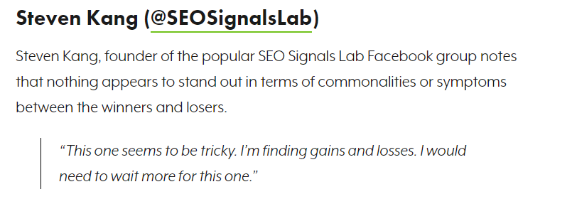 Analiza actualizării de bază Google decembrie 2020: ce să faceți acum? 21 Steven Kang