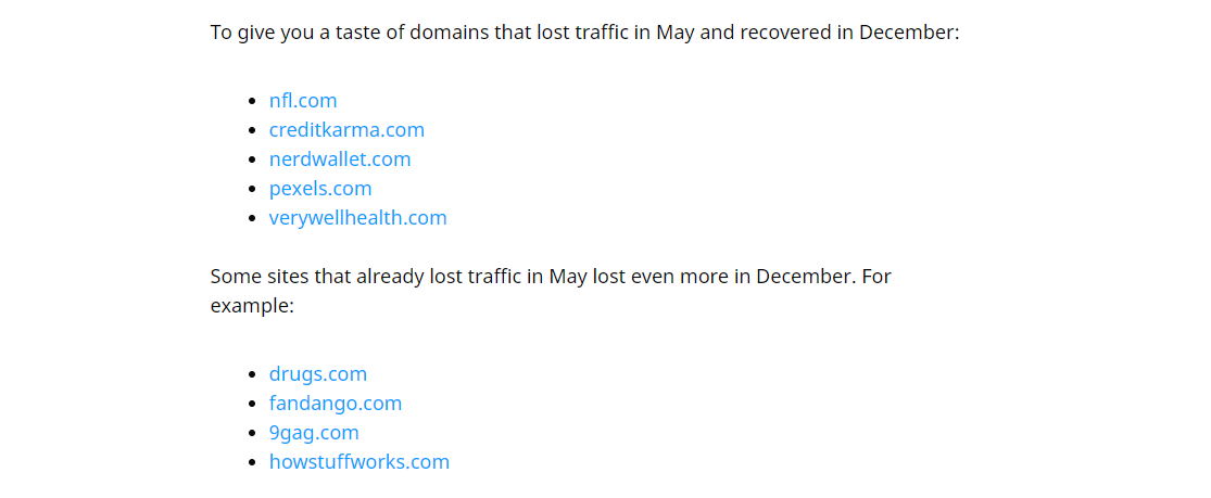 Analiza actualizării de bază Google decembrie 2020: ce să faceți acum? 5 Impact