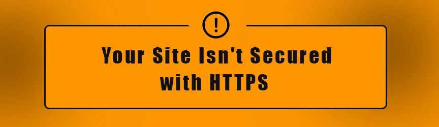 Ihre Website ist nicht sicher