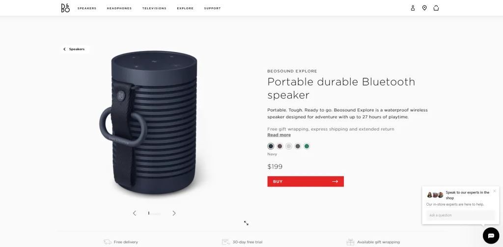 ลำโพงแบนด์ Olufsen