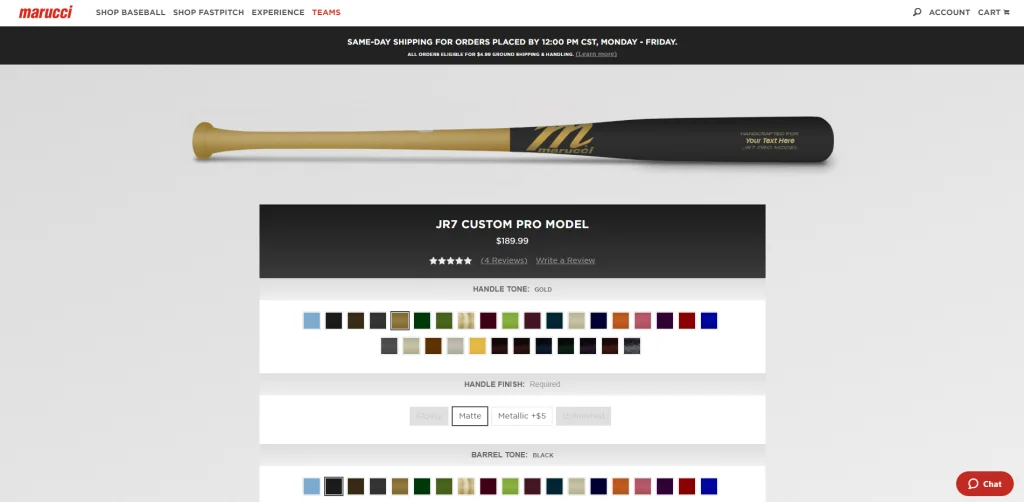 ไม้เบสบอล Marucci