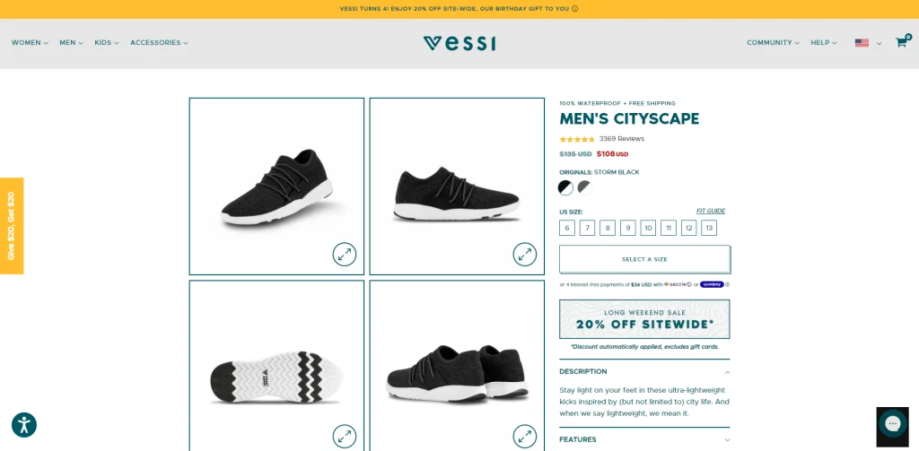 รองเท้าวิ่ง Vessi