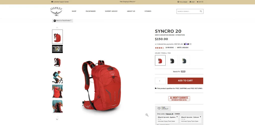 กระเป๋าเป้ออสเพรย์