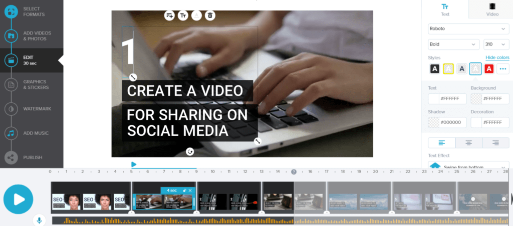 Montaggio di Wave.video