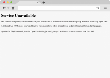 503 Usługa niedostępna