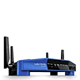 Linksys WRT3200ACM: Dwuzakresowy, gigabitowy router Wi-Fi AC3200, trójstrumieniowy sygnał bezprzewodowy z kształtowaniem wiązki, porty Ethernet, MU-MIMO (czarny, niebieski)