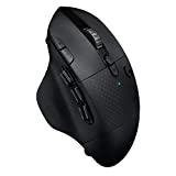 ماوس الألعاب اللاسلكي Logitech G604 LIGHTSPEED مع 15 عنصر تحكم قابل للبرمجة ، وعمر بطارية يصل إلى 240 ساعة ، وأنماط اتصال لاسلكية مزدوجة ، وعجلة تمرير فائقة السرعة - أسود