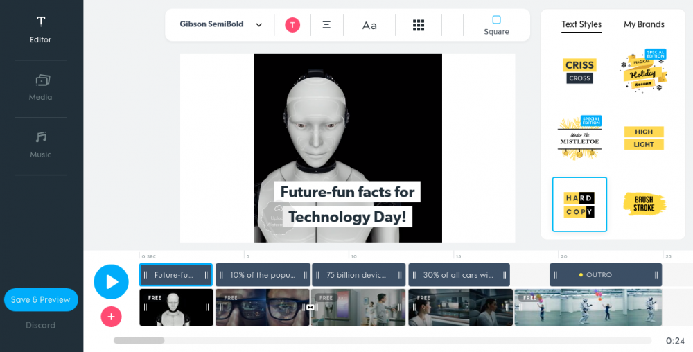 صانع فيديو ترويجي ترويجي