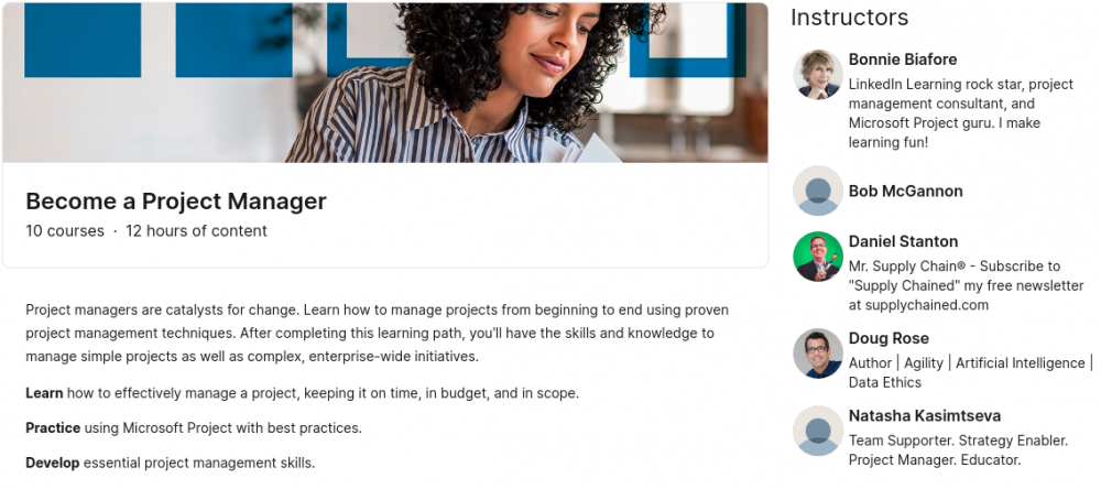 linkedin diventa un project manager