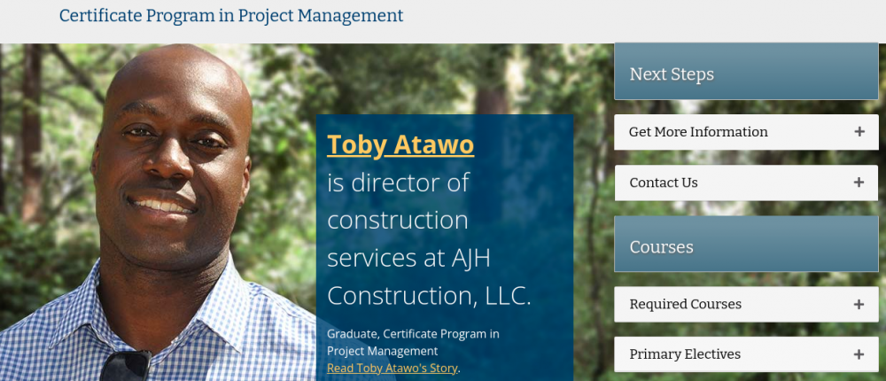 Certificazione di gestione del progetto di estensione di Berkeley